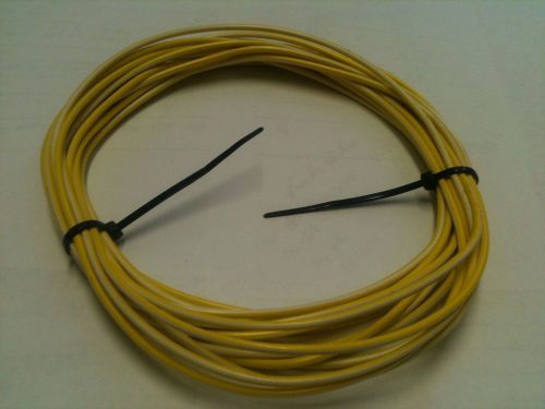 18G AUTO GPT PRIMARY WIRE YELLOW W/WHITE STRIPE-25&#039;