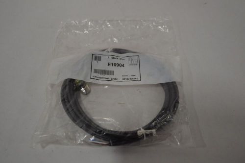 NEW IFM EFECTOR E10904 RIGHT ANGLE CONNECOR CABLE-WIRE D299807