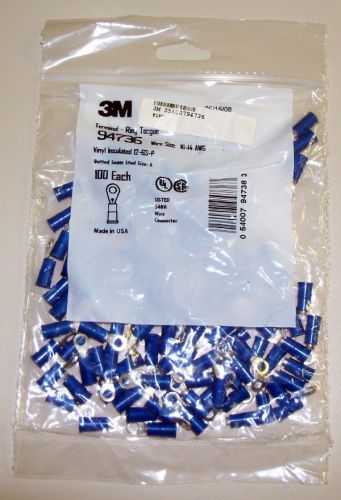 100 x 3M 94736 Terminal-ring Tongue Blue 16-14 AWG