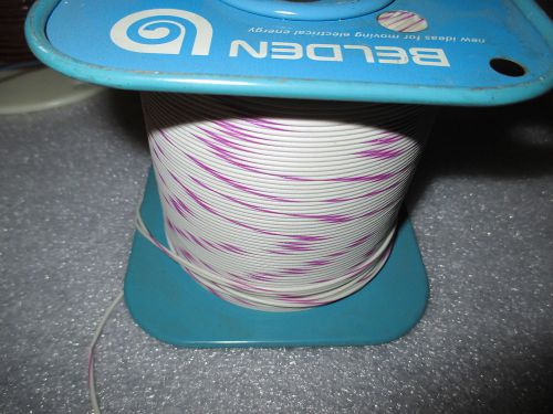 Belden TC 22 awg. 762ft.  White with purple stripe