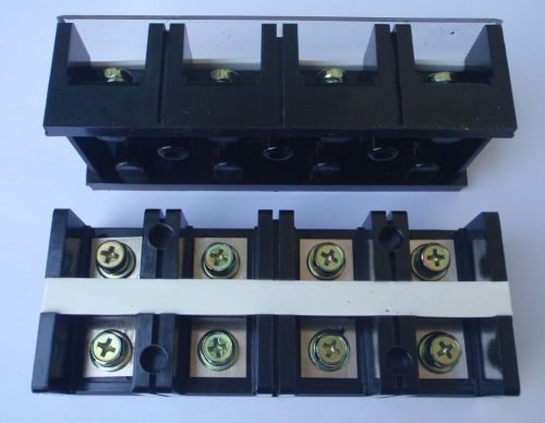 WIRE TERMINAL BLOCK STRIP 100 AMP 4 POLE TC1004