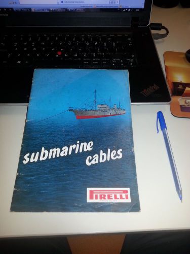 PIRELLI SUBMARINE CABLES CATALOG MARINE UNIQUE 1930-40s TYRE COMPANY !