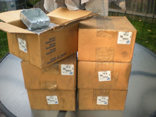 6 CASE LOT Raco 192 4&#034; Square Galvanized Electrical Box 1-1/2&#034; DEP NOS 60 TOTAL