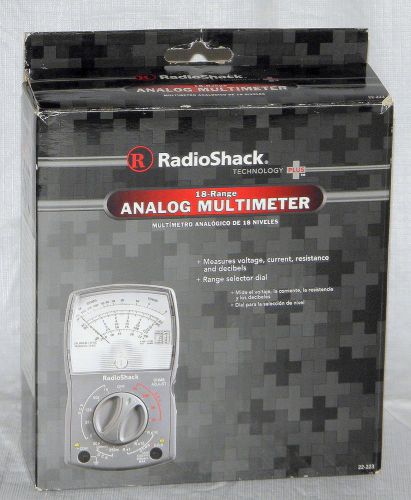 New 18 range analog multimeter measures voltage current resistance decibels for sale