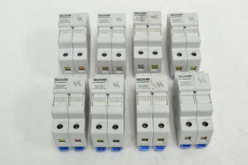 LOT 8 FERRAZ USCC2 SHAWMUT ULTRASAFE FUSE HOLDER 2P 30A AMP 600V-AC B344053