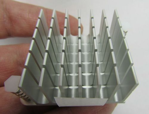 Huge lot 48 tiger heat sinks, precision milled aluminum 37mm x 37mm x 20mm fins for sale