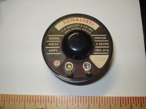 Mallory Sonalert SNP428 Indicator Buzzer NOS