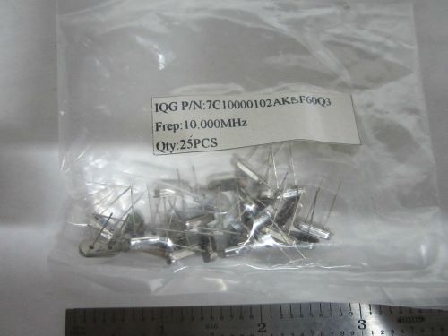 Lot 25 pcs quartz crystals resonators frequency standard 10 MHz HC-49