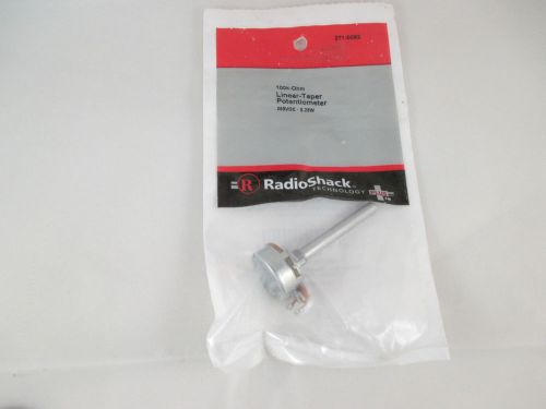 Radio Shack 100K-Ohm Linear-Taper Potentiometer, NOS