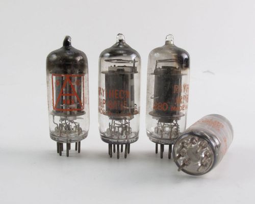 (4) Raytheon JRP 6AN5 Vacuum Electron Radio Tubes