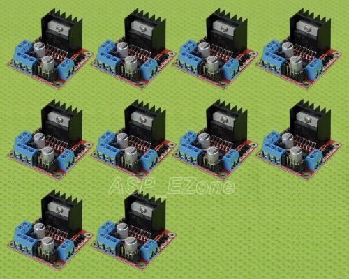 10pcs l298n  dual h bridge dc stepper motor drive controller board module for sale