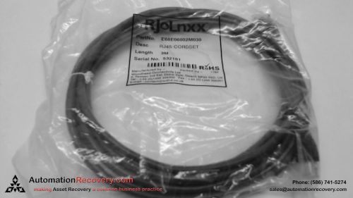 WOODHEAD CONNECTIVITY E66E06002M030 RJ LNXX RJ45 CORDSET 3M, NEW