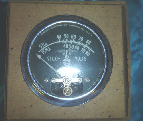 VINTAGE ELECTRICAL GAUGE NEW OLD STOCK -STEAMPUNK-ART-RE-PURPOSE-CUSTOM