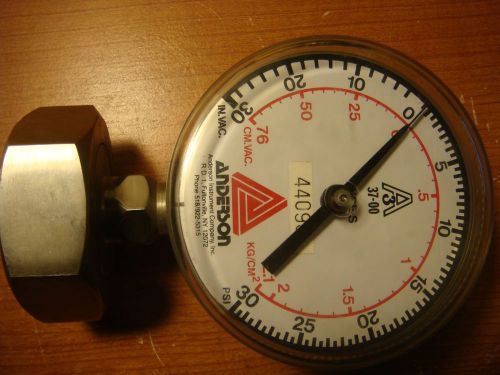 ANDERSON 37-00 TYPE S PRESSURE  GAUGE  30IN.VAC-0-30PSI