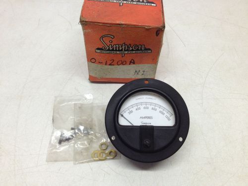 Simpson S-5177-4 DC Amp Meter 0-1200A