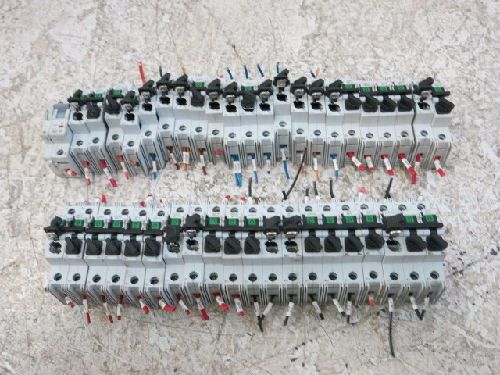 36 MIXED BUSSMANN,ALLEN BRADLEY SUPPLEMENTARY CIRCUIT BREAKERS/FUSE HOLDE