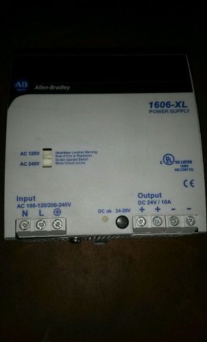 ALLEN BRADLEY 1606-XL POWER SUPPLY 120V/240V