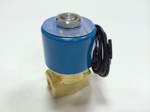 Solenoid Valve N.C. 1/4 PORT, BRASS BODY, KSD Made in Taiwan