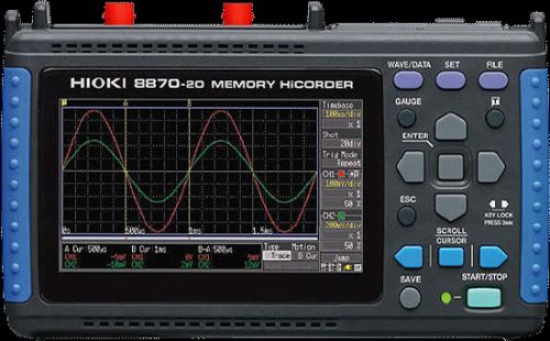 Hioki 8870-20 2 channel memory hicorder 2 analog 4 logic channels for sale