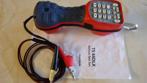 NICE FLUKE HARRIS TS44 DLX DATA SAFE OVERRIDE BUTT SET ABN CORD, MANUAL WARRANTY