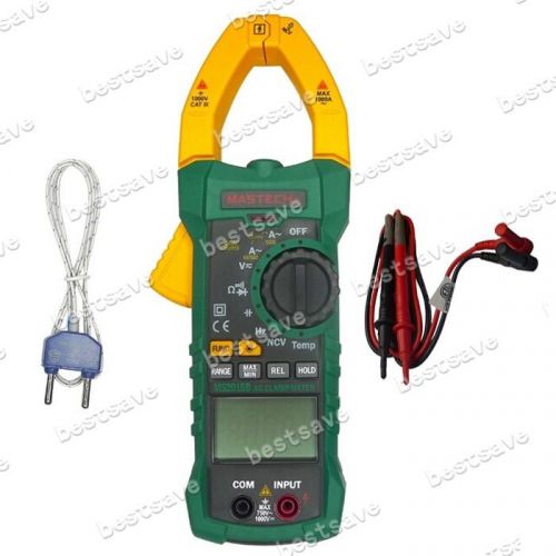 MASTECH MS2015B Digital Clamp Meter AC/DC A/V Res Cap Freq Temp True RMS B0297