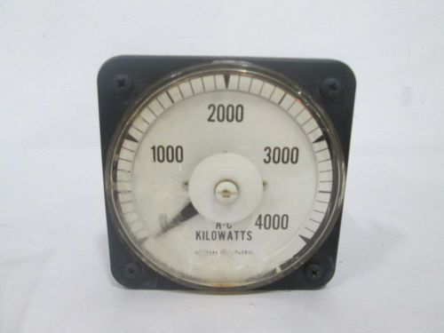 GENERAL ELECTRIC GE YOKOGAWA PANEL METER 0-4000AC KILOWATTS D292985