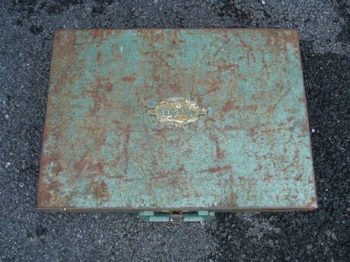 VINTAGE BACHARACH FYRITE OIL BURNER TEST KIT STEEL STORAGE BOX