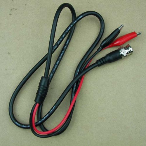 Coaxial Cable BNC Crimp &amp; Crocodile Clip Test Lead M7 ZK326