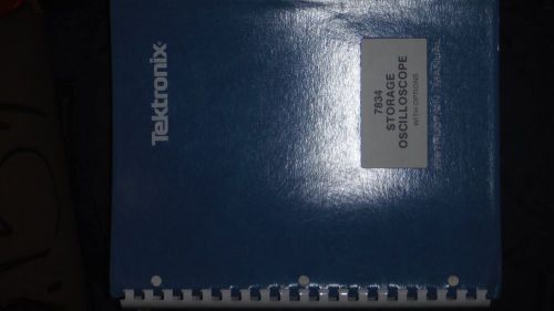 tektronix 7834 storage oscilloscope  with options inst. manual