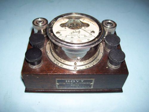 Antique Hoyt Volt-Ammeter