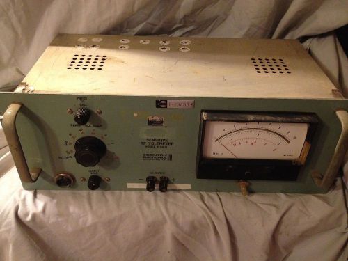 Vintage Boonton Electronics Sensitive RF Voltmeter 91DA-R w. Handles - Powers Up