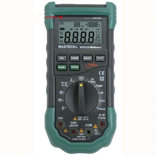 Mastech MS8229 Digital Multimeter Auto Range 5-in-1 Multi-functional DMM Meter