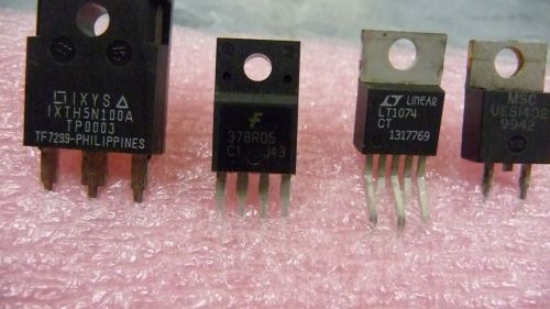 1 each IXYS  IXTH5N100A   Fairchid 378R05  Linear LT1074CT  MSC UES1402 Set