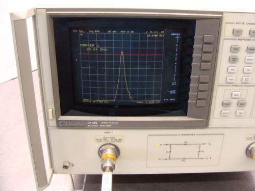 HP / Agilent 8719C Microwave Network Analyzer 50MHz 13.5GHz + Opt 10 AS-IS READ!