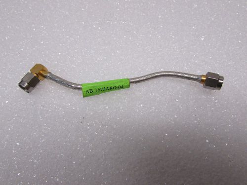 Belden SMA Male SMA Male STRAIGHT RG402 CABLE 4&#034; inch semi rigid 90 degree right