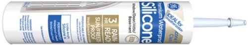 New GE GE5000 Silicone II Clear Caulk, 10.1-Ounce Cartridge