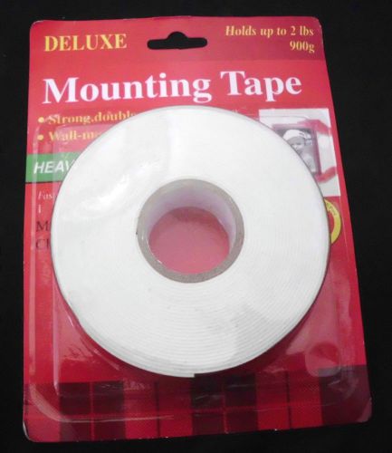 12 Packs Of Deluxe Double Side Foam Mounting Heavy Duty Tape Sealed &amp; New !!!