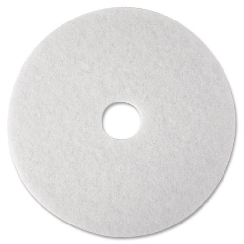 MMM08484 Super Polish Pad,Removes Scuff/Black Heel,20&#034;,5/CT,White