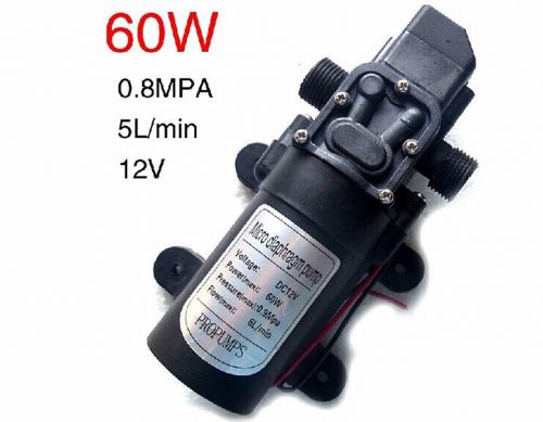 New 60W 12V 1/2&#039;&#039; Electric Diaphragm High Pressure Water Pump Car Wash D TYPE