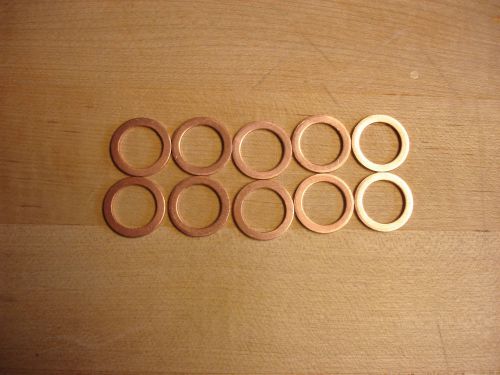 m14 id x m1.5 Thick x m20 OD Metric Copper Flat Washer Seal Gasket 10pcs