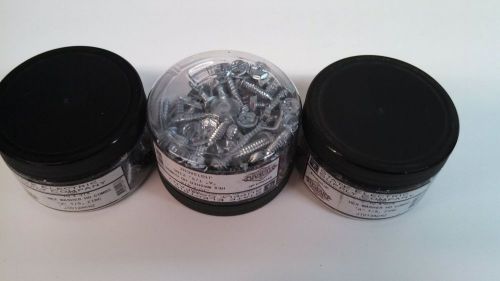 Stewart fasteners 10 x 3/4&#034; hex washer hd combo &#034;a&#034; t/s zinc (3 bottles) for sale