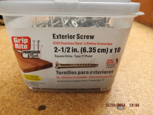 grip rite screws  2-1/2in. x 10 p212sls5  square drive-17 point