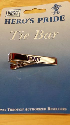 HEROS PRIDE -Tie Bar - EMT -Silver/Royal Blue - 3986NMR