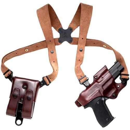 Galco JR212H Havana Right Hand Jackass Rig Shoulder Holster AMT Hardballer