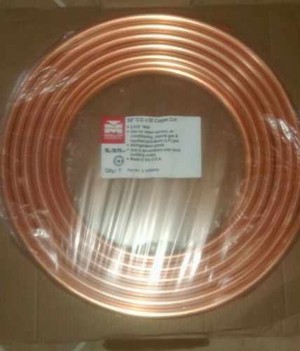 Mueller Industries 5/8 Inch x 50 Feet Soft Copper Refrigeration Tube New