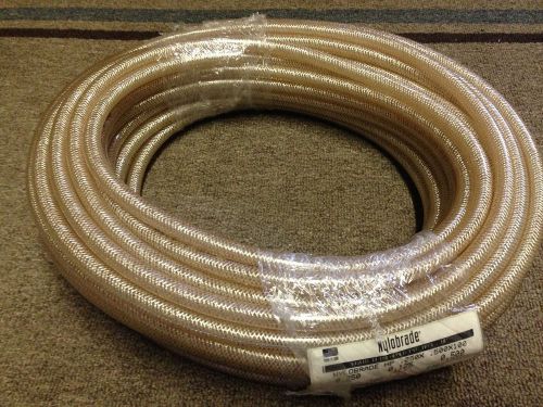 Nylobrade Nylon Reinforced  PVC Hose 1/4&#034; X 100&#039; .250&#034; ID .125 wall .50 OD