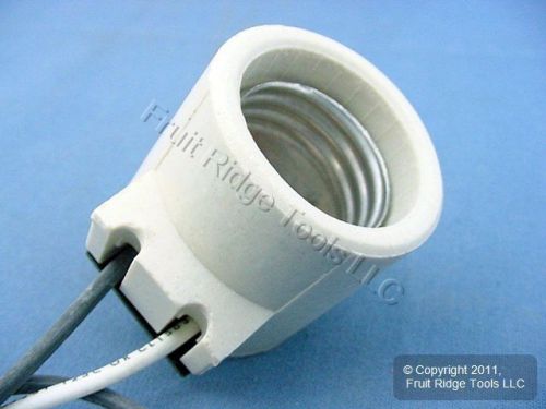 Leviton Porcelain Light Socket 15? Angle Pan Lamp Holder 18315