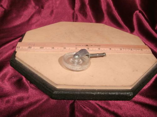 vtg 2&#034; x 1/2&#034; Bassick clear  caster