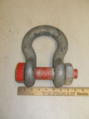 CROSBY 30 TON 1-1/2&#034; WLL30T SHACKLE Steel Anchor Shackle Bolt Style