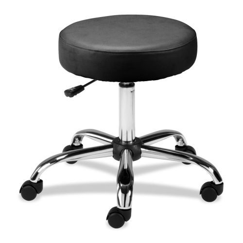 Lorell 69513 Round Stools Pneumatic 16in Round Black